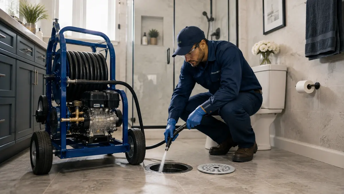 Bathroom Drain Hydro Jetting in Greenbrae