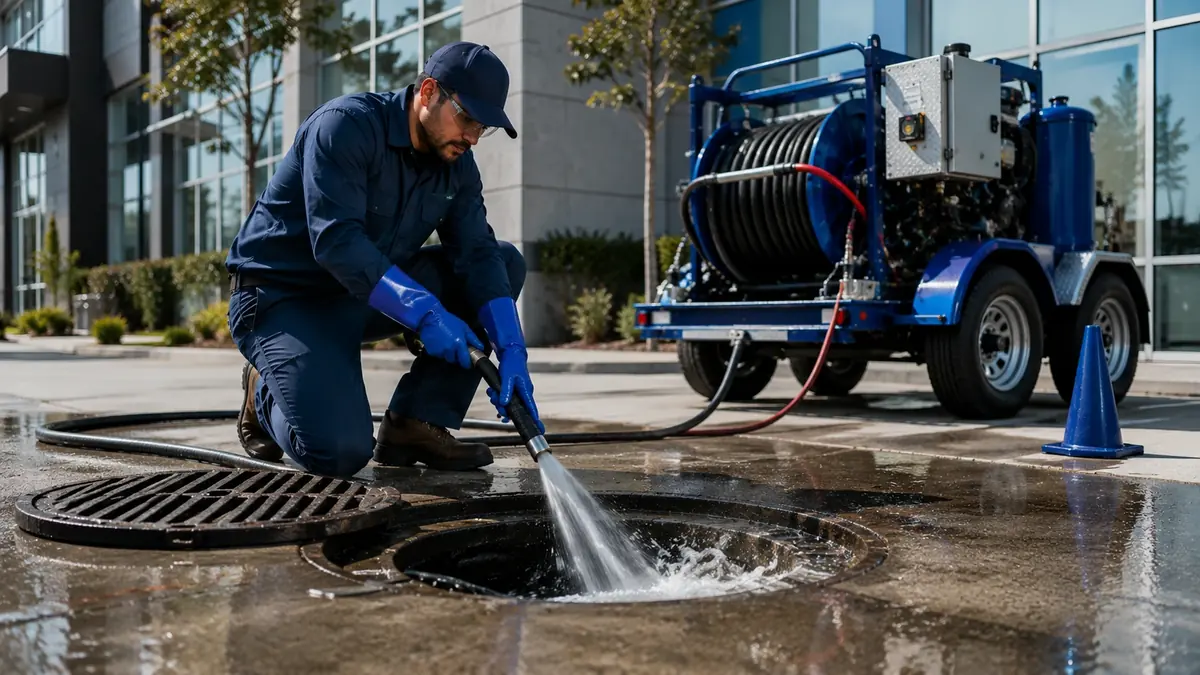 Commercial Hydro Jet Drain Cleaning in Greenbrae