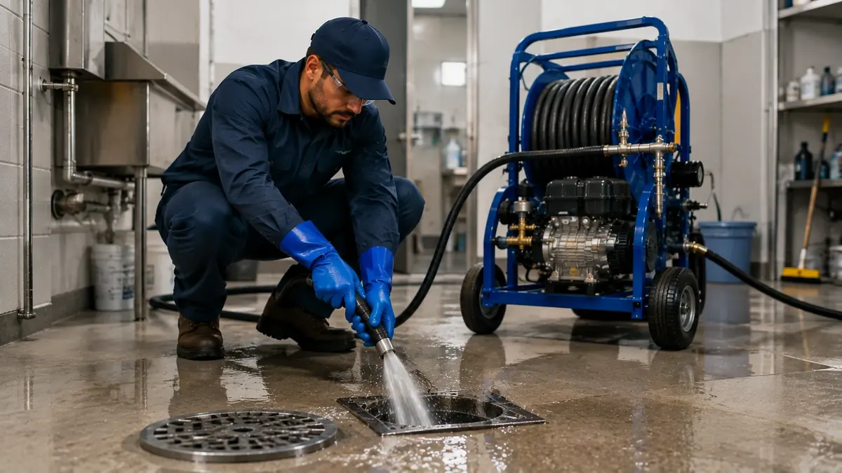 Floor Drain Hydro Jet Cleaning in Greenbrae