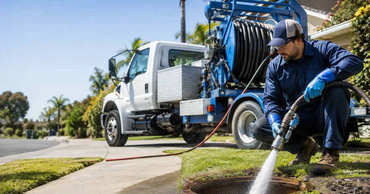 Hydro jet sewer cleaning Greenbrae