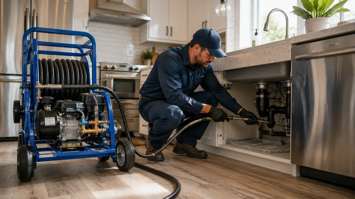 Kitchen Drain Hydro Jetting in Greenbrae