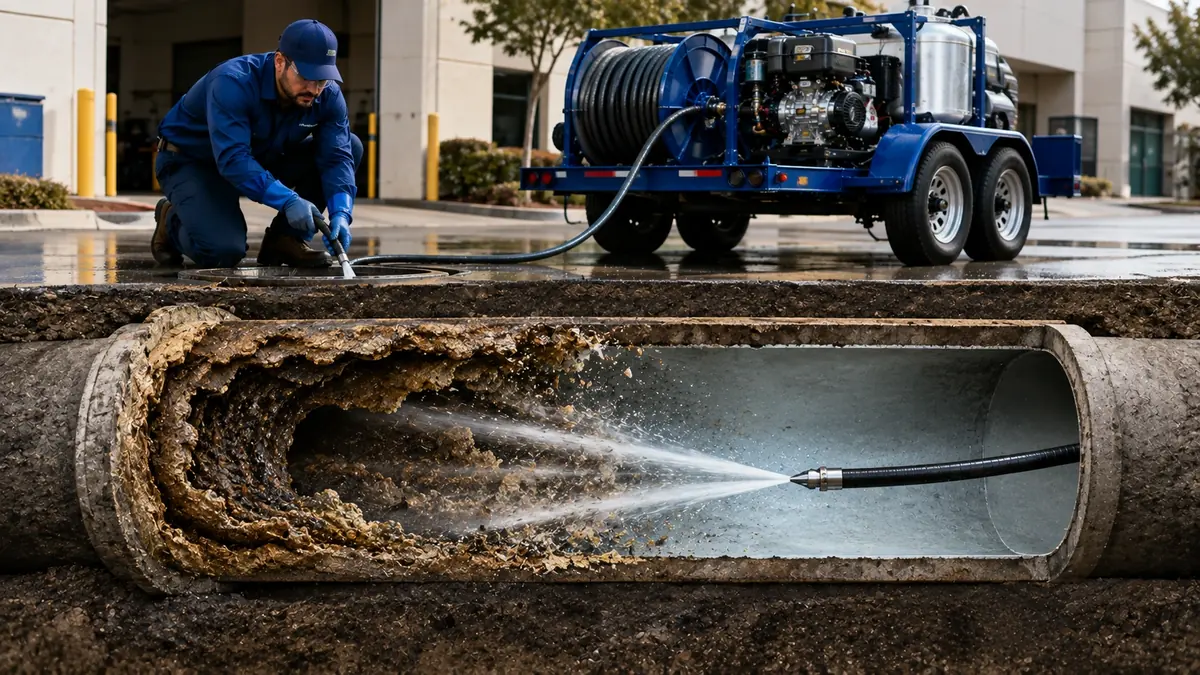 Sewer Pipe Descaling in Greenbrae